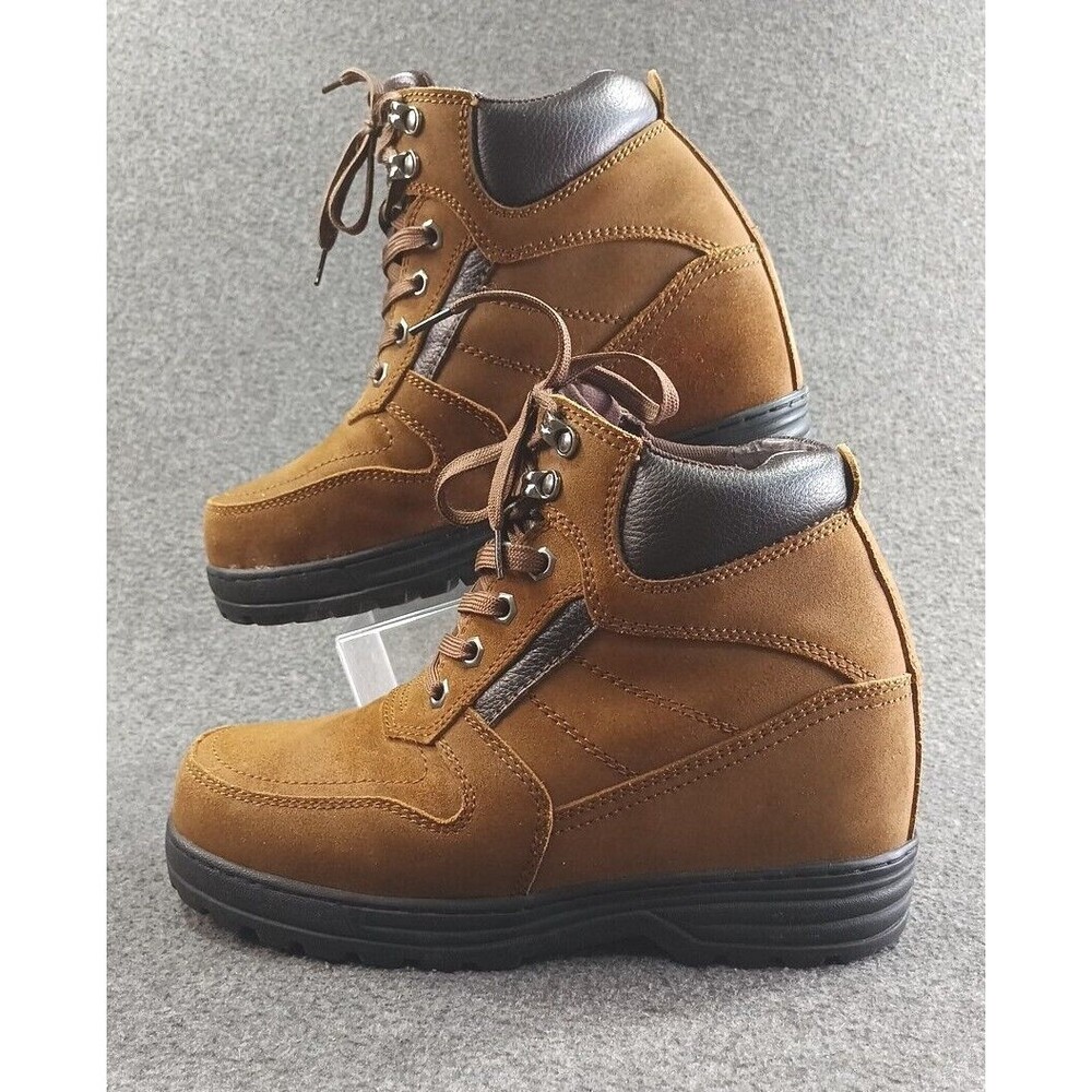 CALDEN K881803 - 5.2 Inches Elevator Height Increase Nubuck Brown Boots Men 9